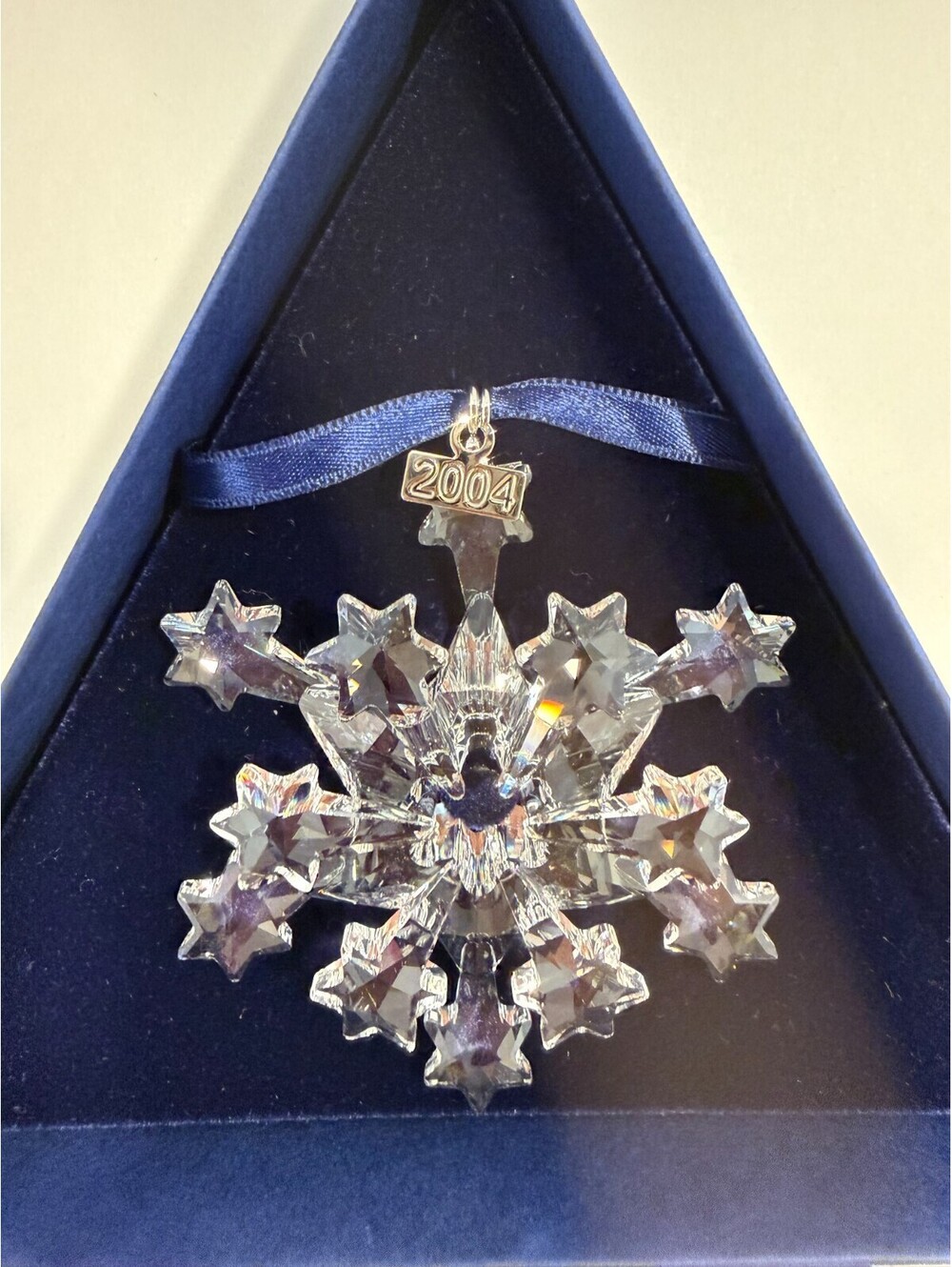 Swarovski Crystal 2004 Christmas Ornament Snowflake Boxed Authentic 631562